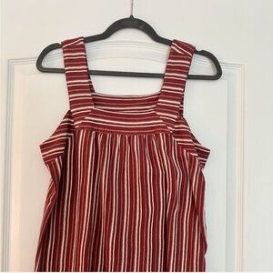 Lucky Brand Red and White Striped Top